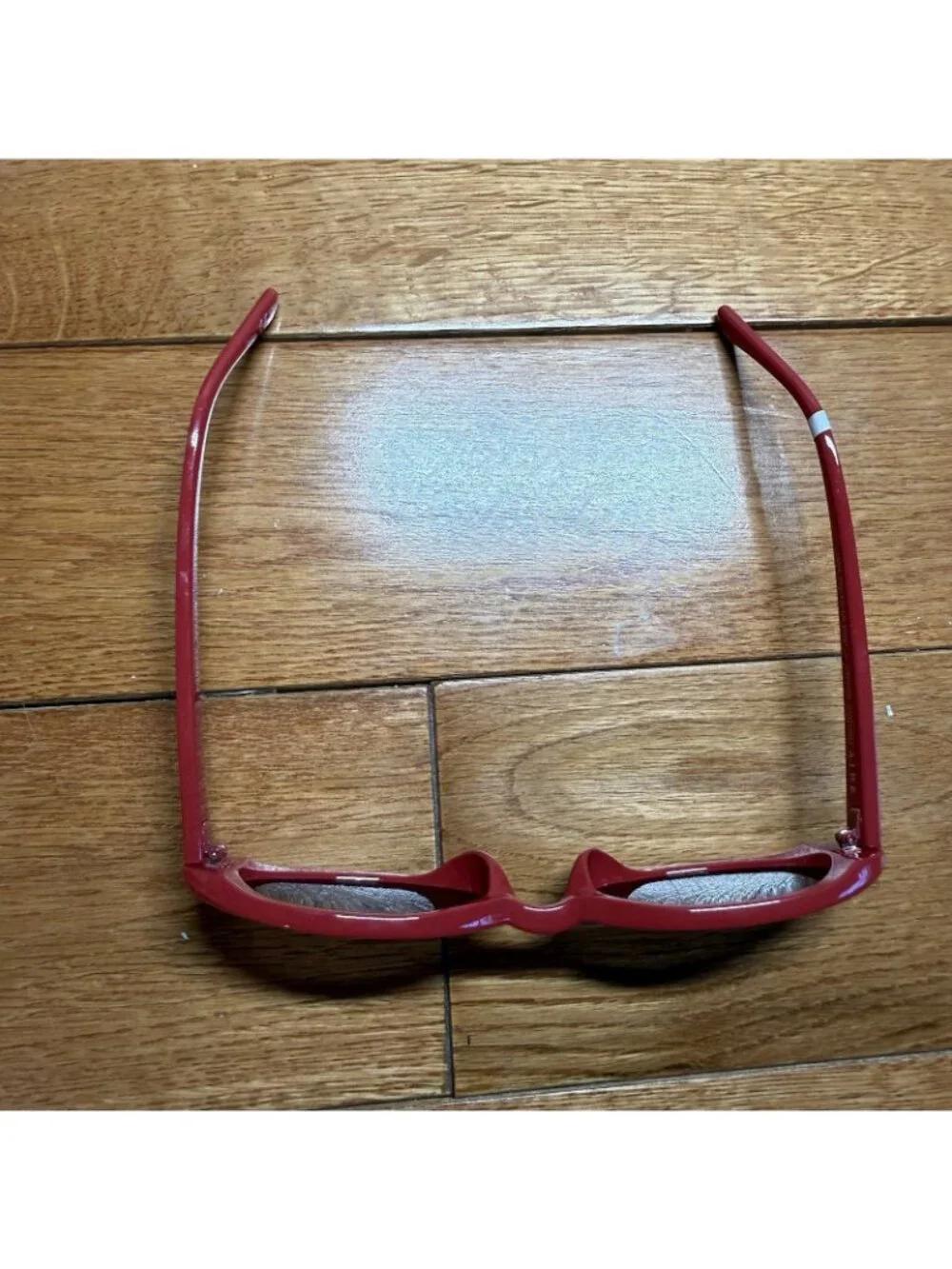 AIRE Fornax Red Oval Sunglasses Y2K Retro Slim Frame Trendy Street Style - Picture 4 of 9